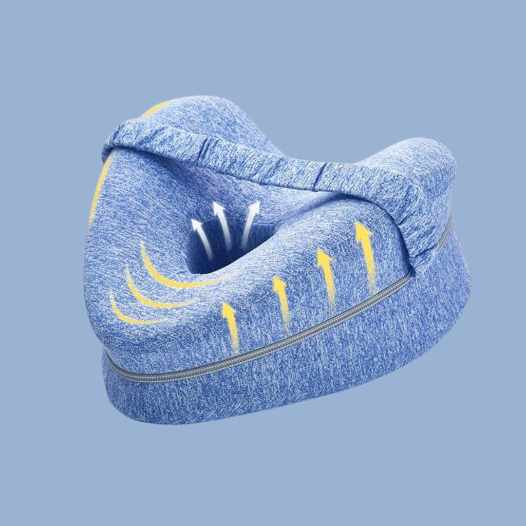 SleepFix™ HeartCore Leg Pillow – Memory Foam Hip & Knee Support for Side Sleepers & Pregnancy
