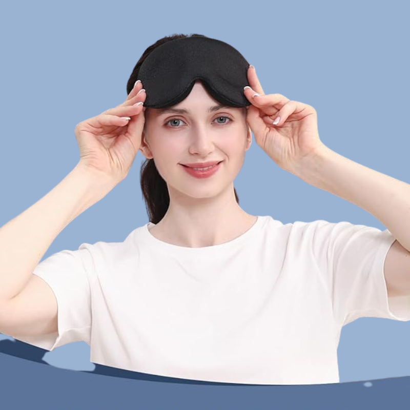 SleepFix™ DreamShade 3D Adjustable Eye Mask – Zero-Pressure, Total Blackout, Breathable
