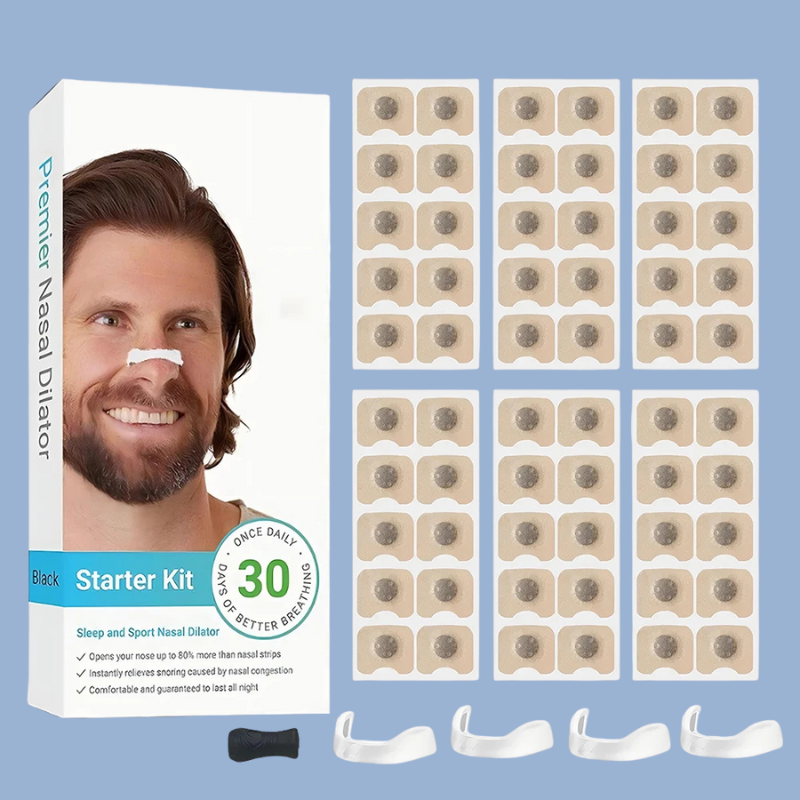 SleepFix™ Nasal Strips & Dilator Kit – Stop Snoring, Breathe Easier & Sleep Better Naturally