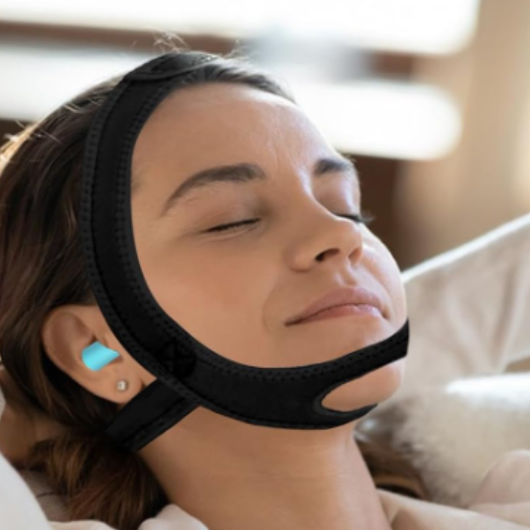 SleepFix™ Premium Adjustable Chin Strap – Anti‑Snore & Jaw Support