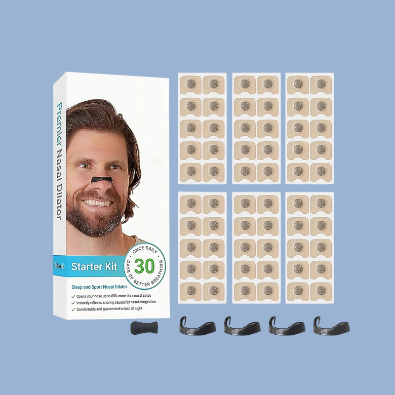 SleepFix™ Nasal Strips & Dilator Kit – Stop Snoring, Breathe Easier & Sleep Better Naturally