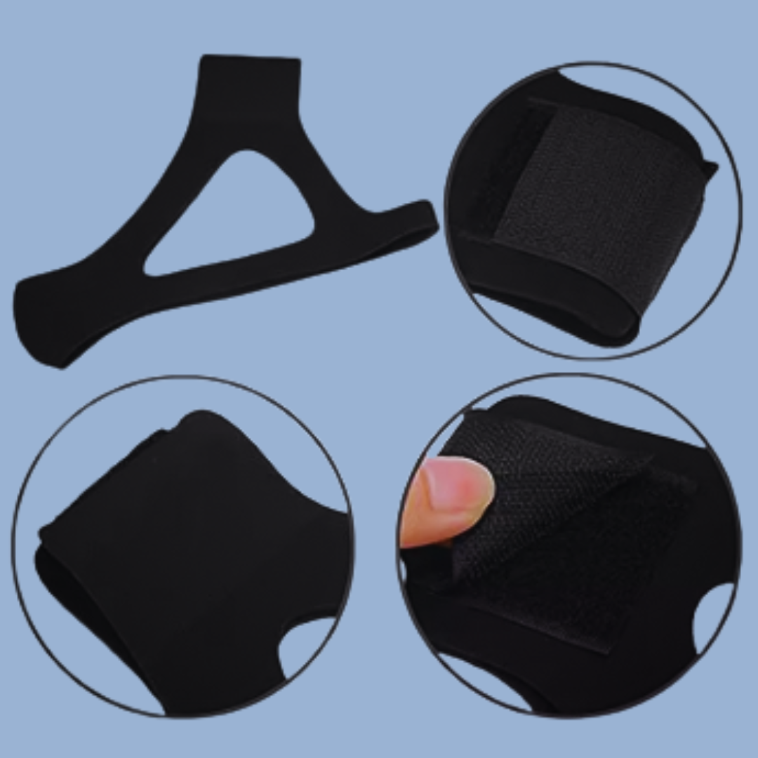 SleepFix™ Premium Adjustable Chin Strap – Anti‑Snore & Jaw Support