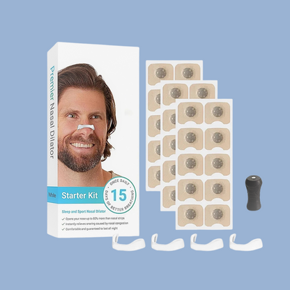 SleepFix™ Nasal Strips & Dilator Kit – Stop Snoring, Breathe Easier & Sleep Better Naturally