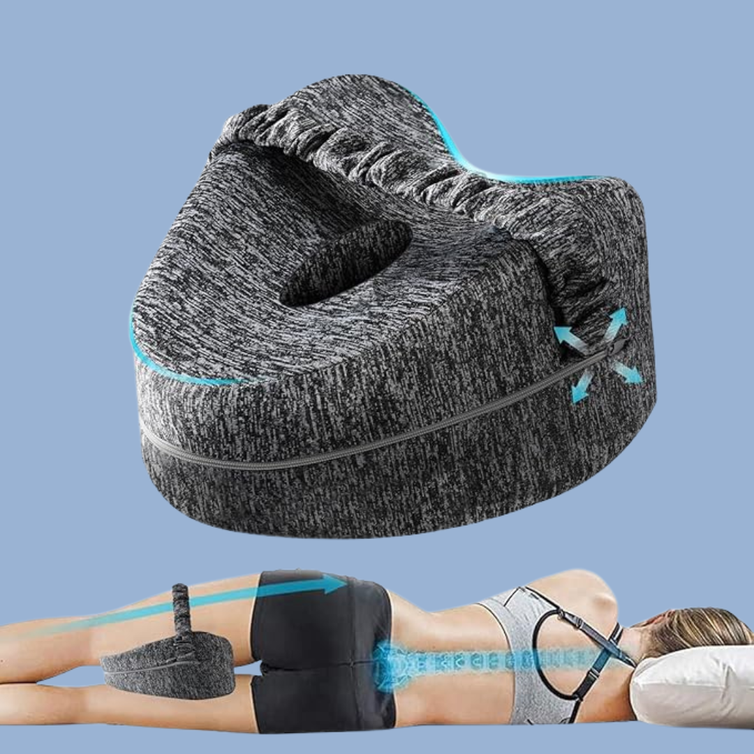 SleepFix™ HeartCore Leg Pillow – Memory Foam Hip & Knee Support for Side Sleepers & Pregnancy